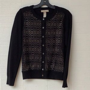 Banana Republic Button Down Sweater Black X-small